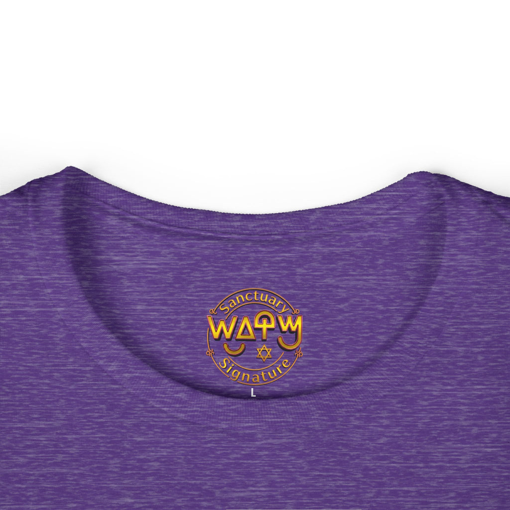 Women's Tee — 'Israelite Princess' Retro Girl Graphic T-Shirt (Pink Shield of David Back)