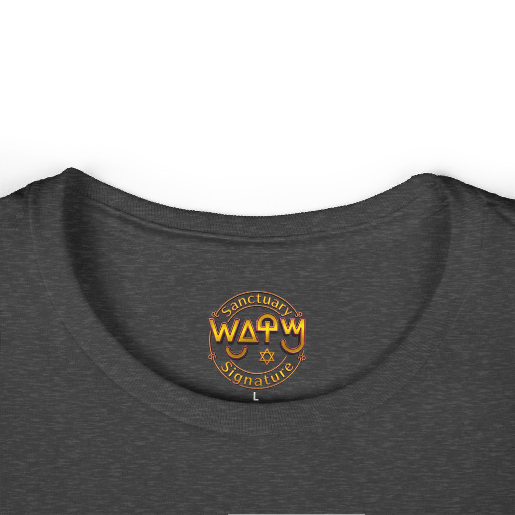 Women's Tee — 'Israelite Princess' Retro Girl Graphic T-Shirt (Pink Shield of David Back)