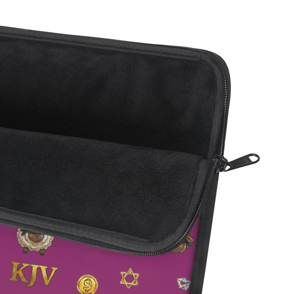 KJV Lost Sheep Laptop Sleeve — Matthew 15v24 Manarah & Shield of David Tech Sleeve