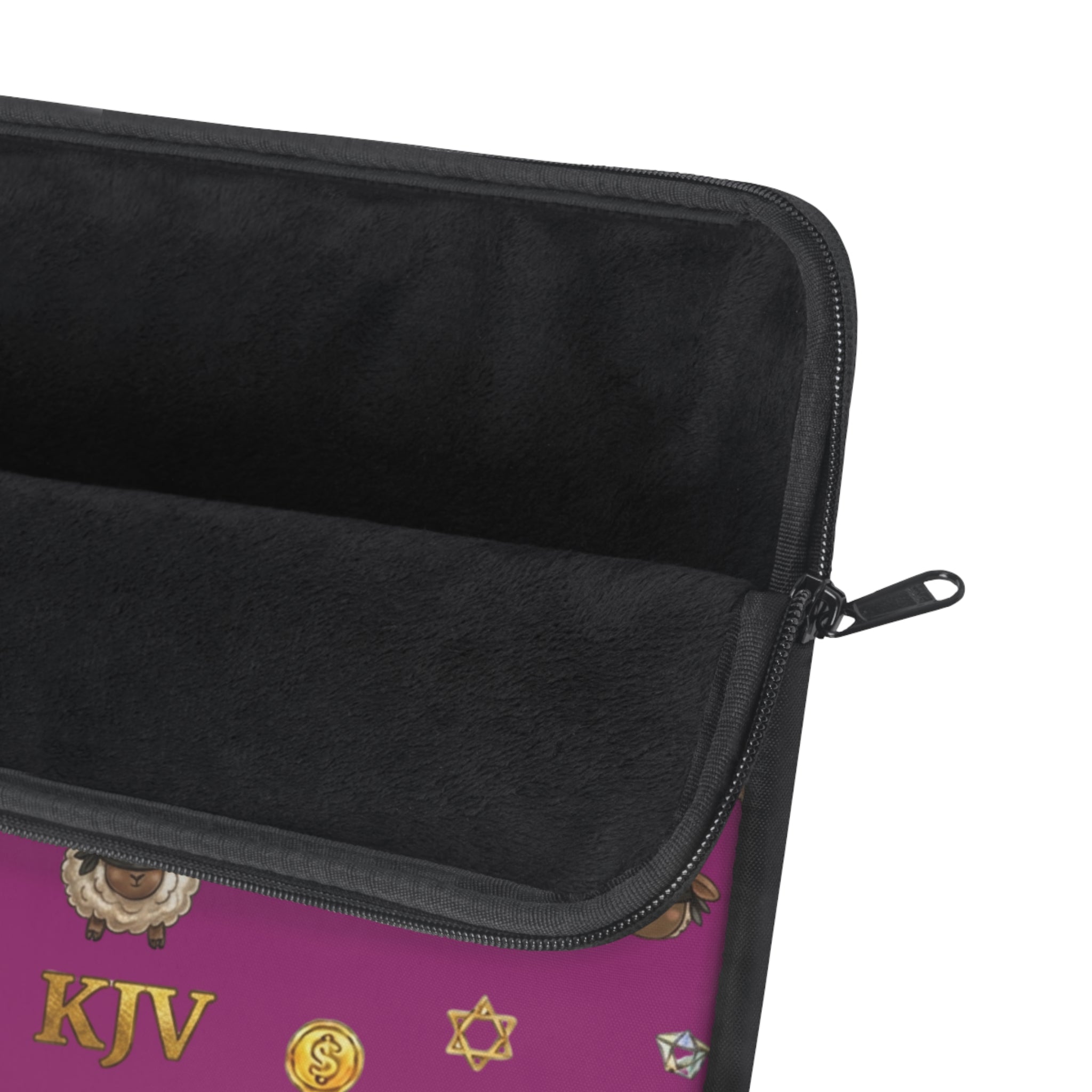 KJV Lost Sheep Laptop Sleeve — Matthew 15v24 Manarah & Shield of David Tech Sleeve