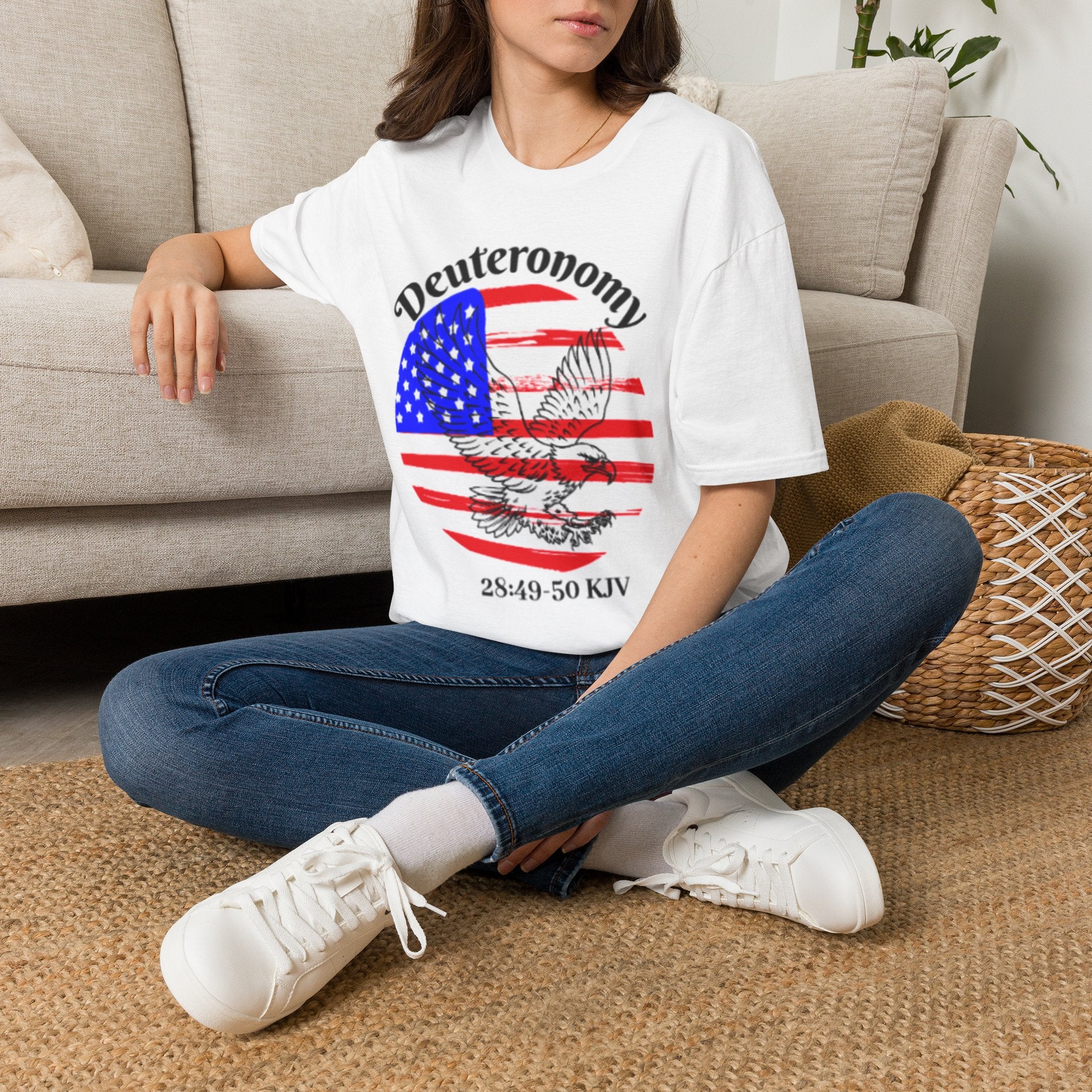 Deuteronomy 28:49-50 Patriotic Eagle T-Shirt