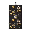 Matthew 15v24 KJV Pattern Neck Gaiter — Lost Sheep & Gold Icons Winter Scarf