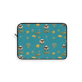 Revelation 2v9 KJV Pattern Laptop Sleeve — Teal Manarah & Sheep Design