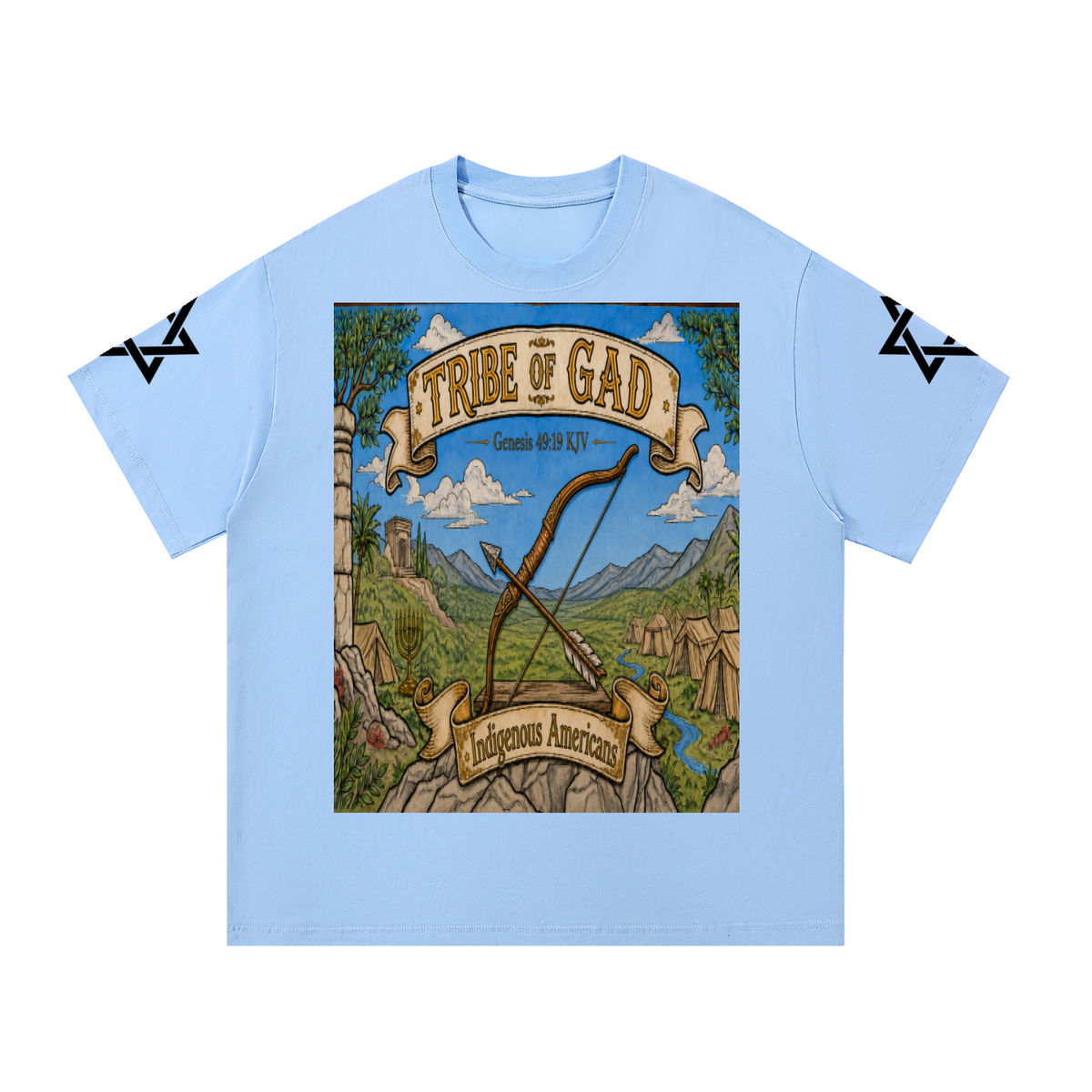 Indigenous N. Americans Genesis 49v19 KJV Essential Cotton T-Shirt