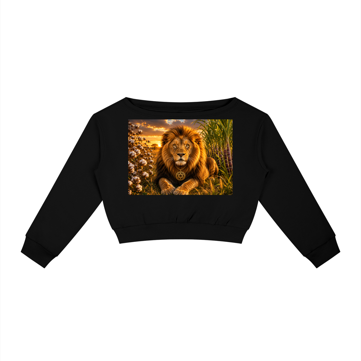 Joel 3v5-9 KJV  Sugar Cane & Cotton Fields Off Shoulder Sweatshirt (Juniors)