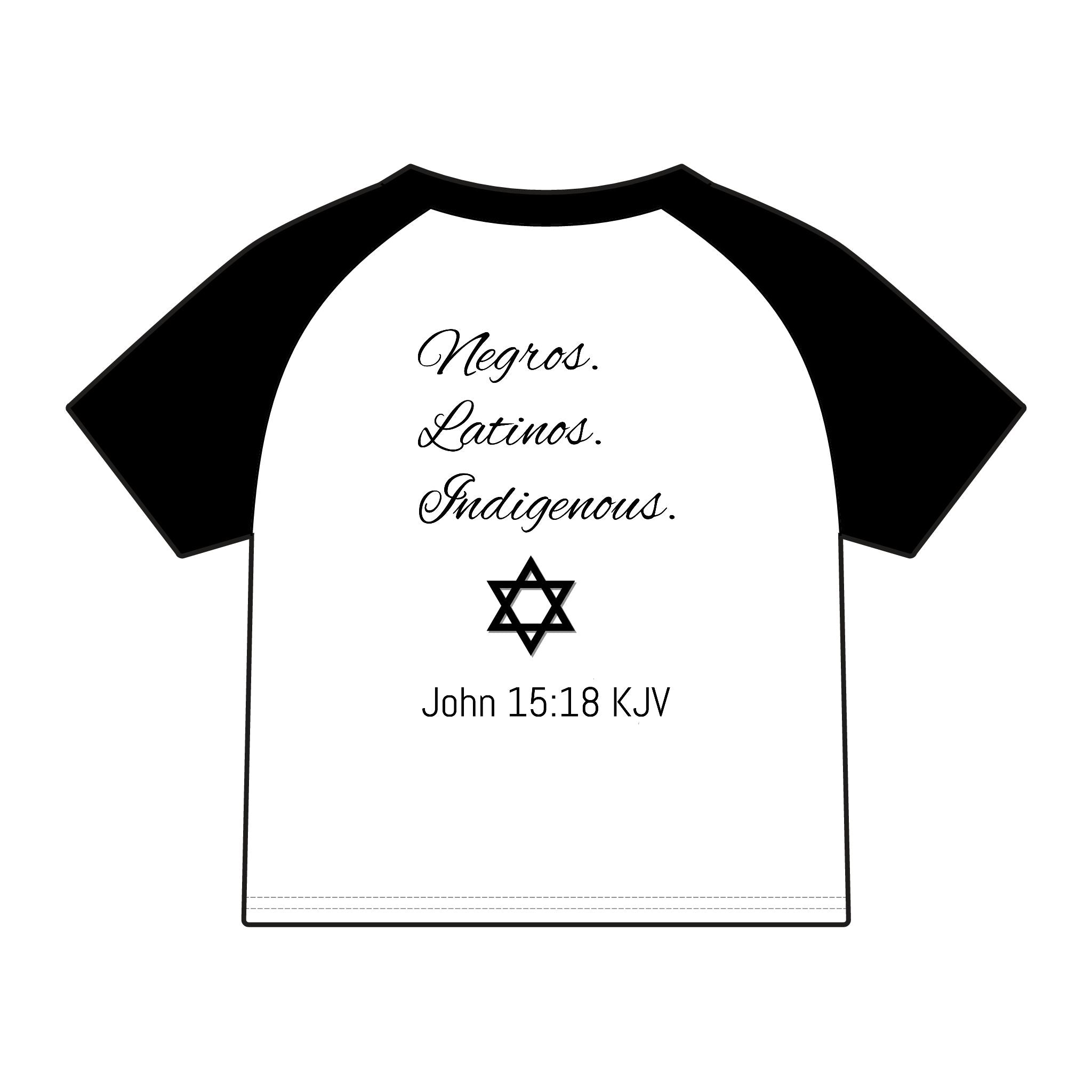 Chosen Raglan Tee — 'Chosen' Matthew 15:24 KJV Ethnic Baby Tee