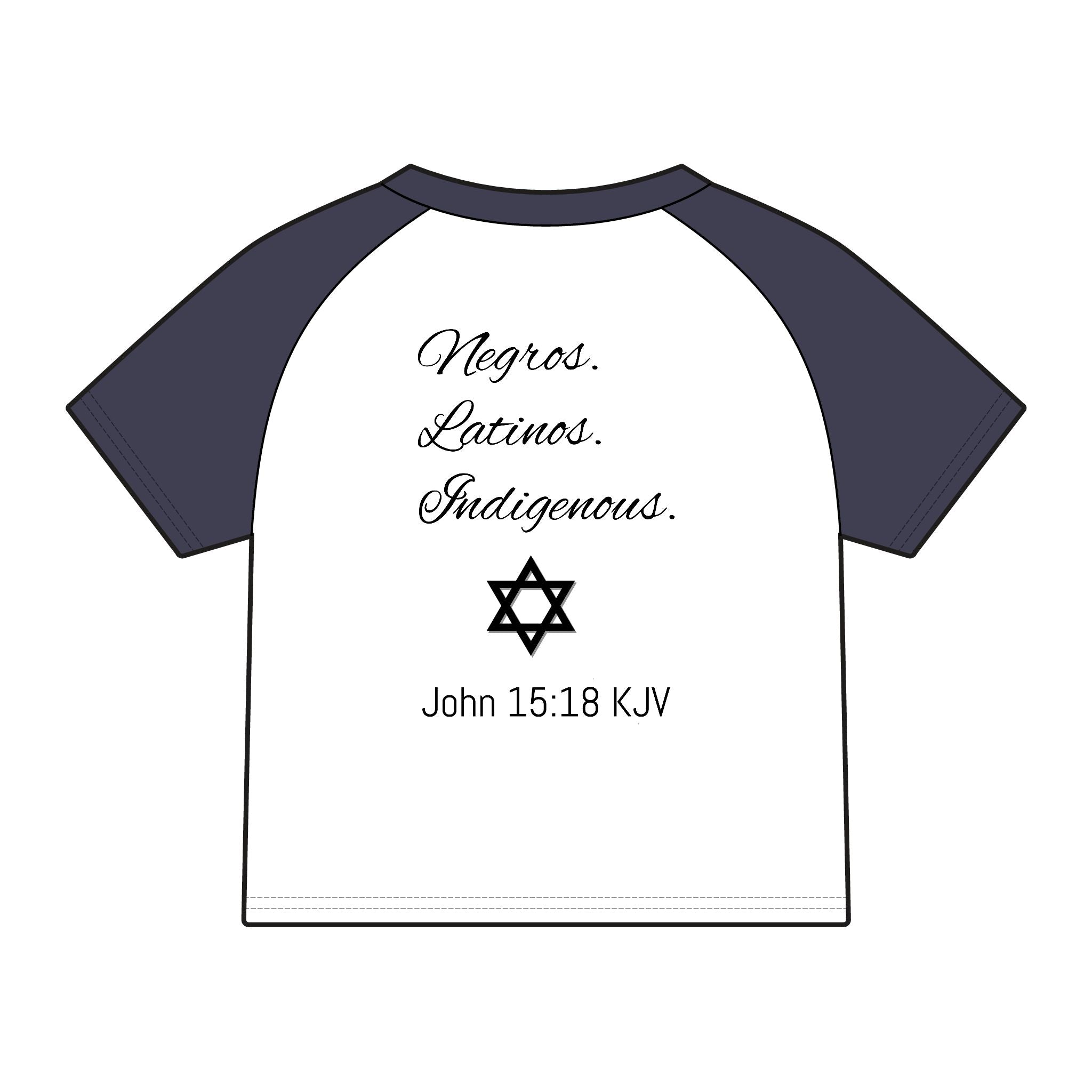Chosen Raglan Tee — 'Chosen' Matthew 15:24 KJV Ethnic Baby Tee