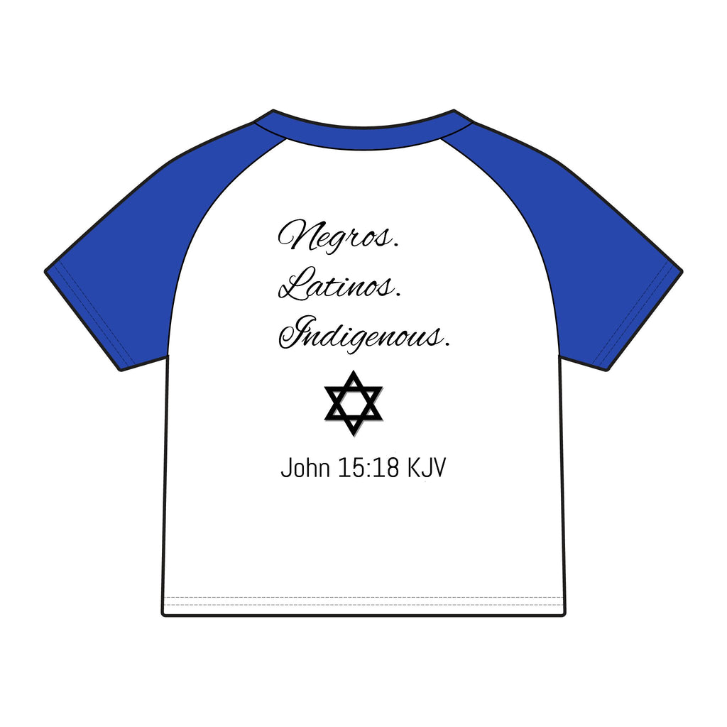 Chosen Raglan Tee — 'Chosen' Matthew 15:24 KJV Ethnic Baby Tee