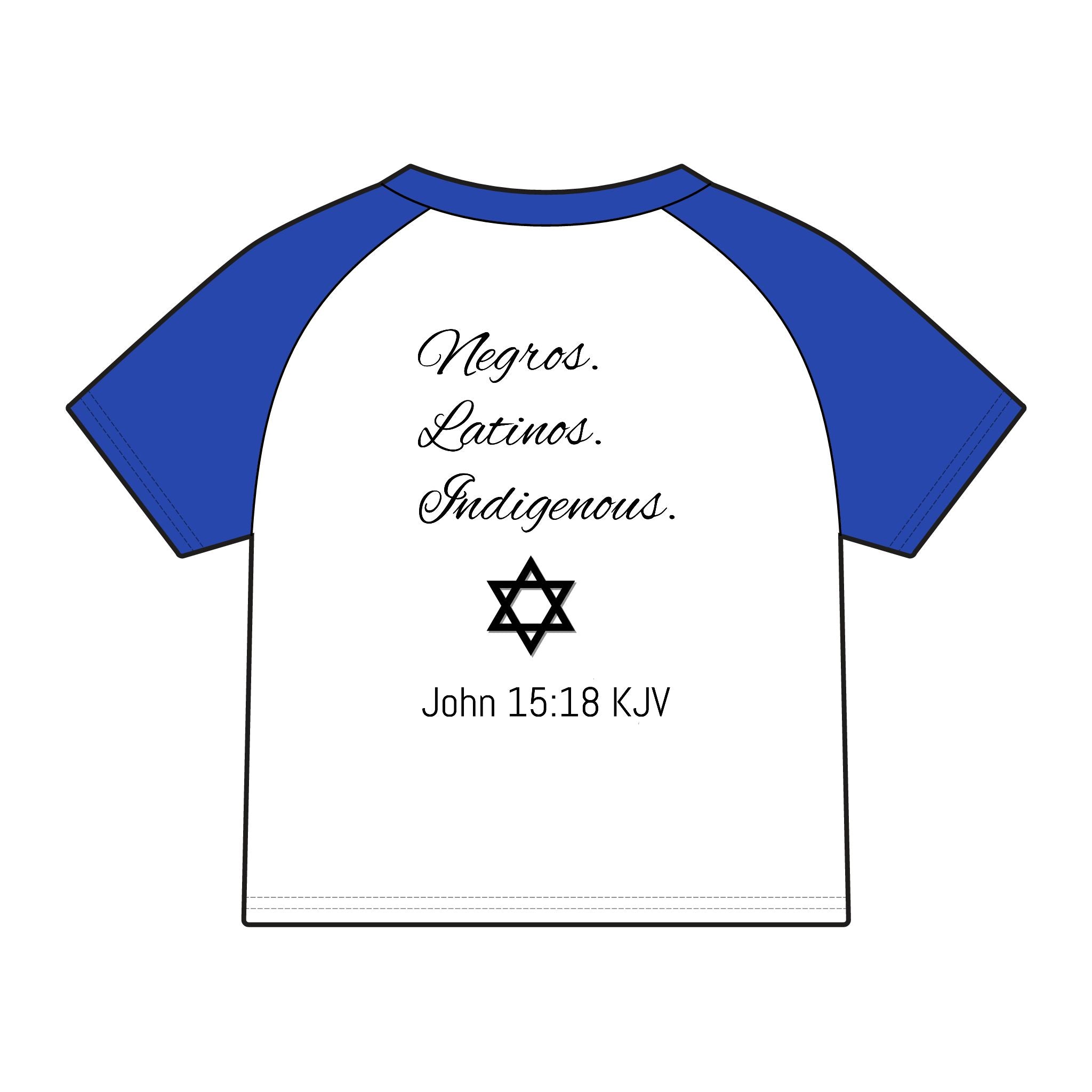 Chosen Raglan Tee — 'Chosen' Matthew 15:24 KJV Ethnic Baby Tee