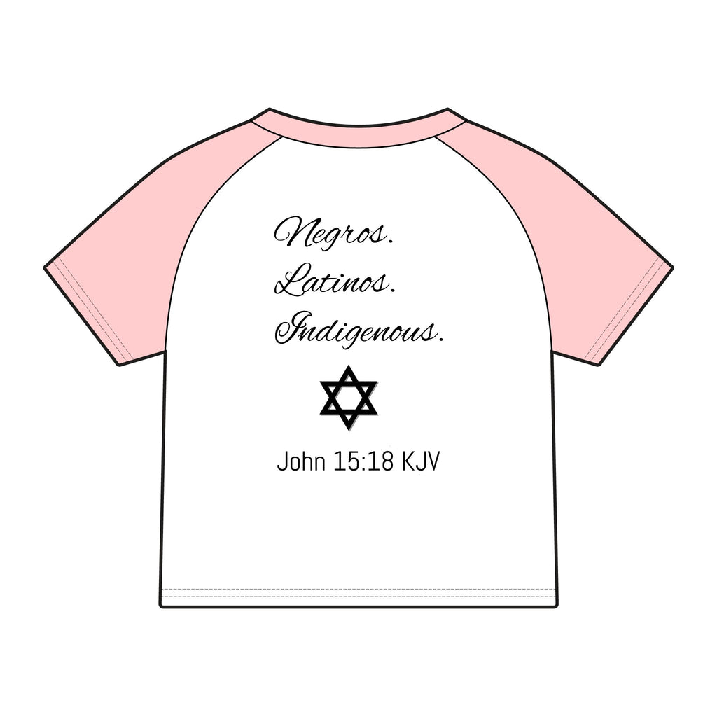 Chosen Raglan Tee — 'Chosen' Matthew 15:24 KJV Ethnic Baby Tee