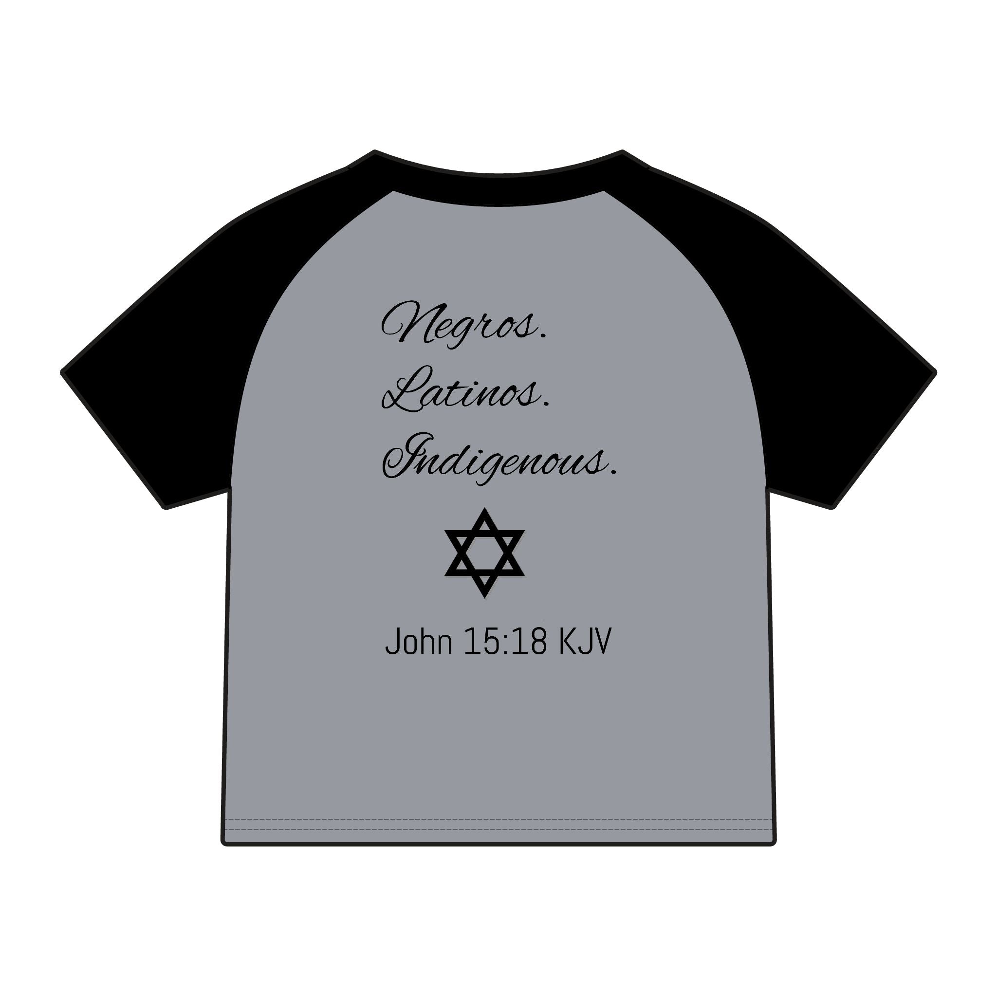 Chosen Raglan Tee — 'Chosen' Matthew 15:24 KJV Ethnic Baby Tee