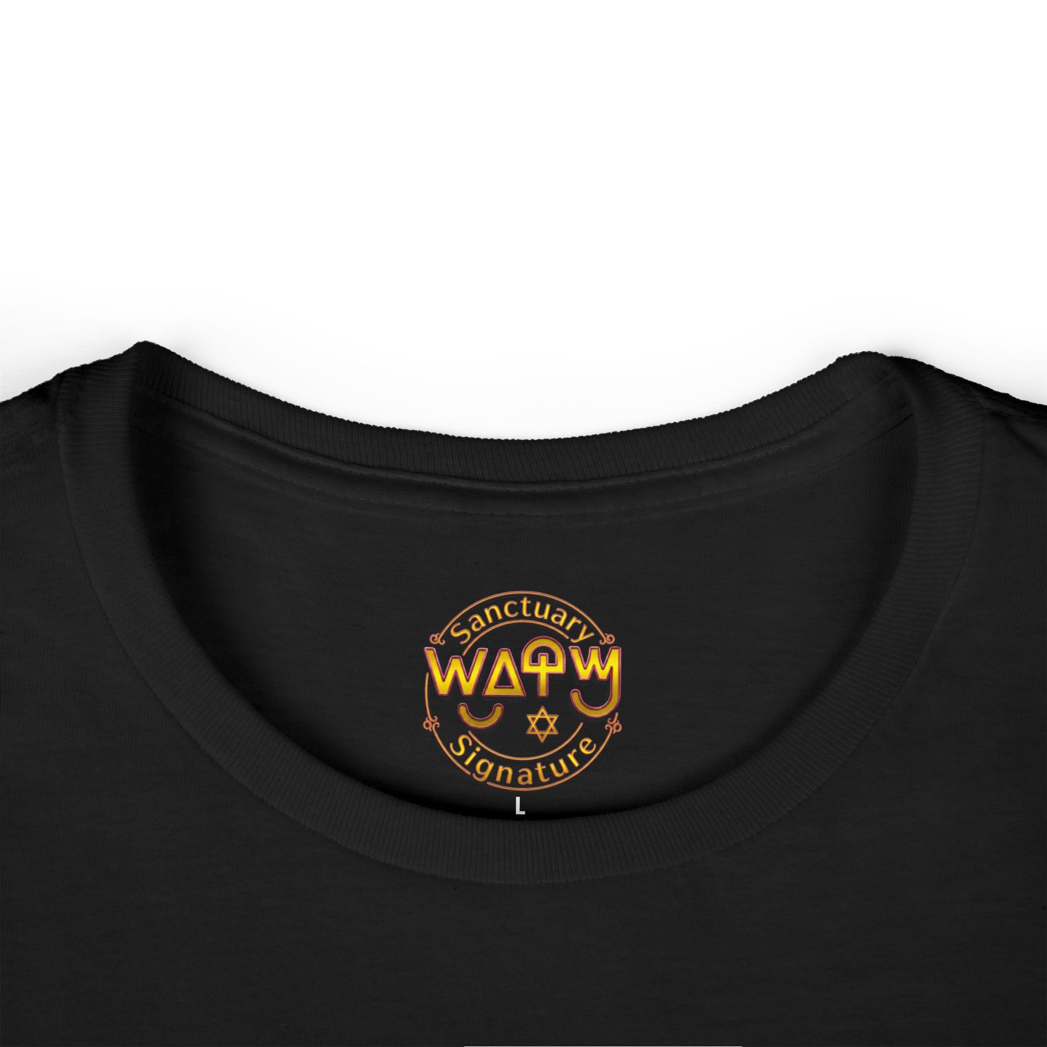 Women's Tee — 'Israelite Princess' Retro Girl Graphic T-Shirt (Pink Shield of David Back)