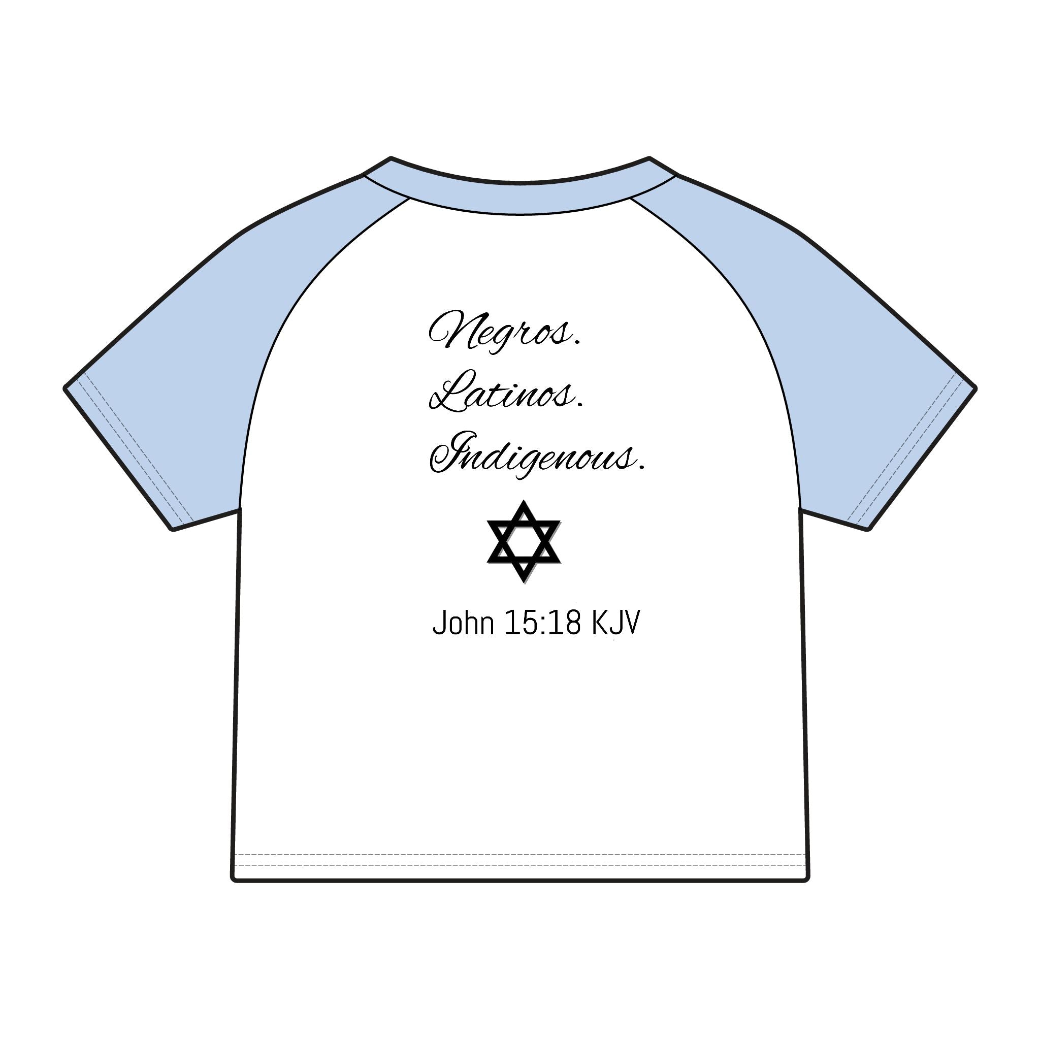 Chosen Raglan Baby Tee — "Chosen" Matthew 15:24 KJV Christian Baby Shirt