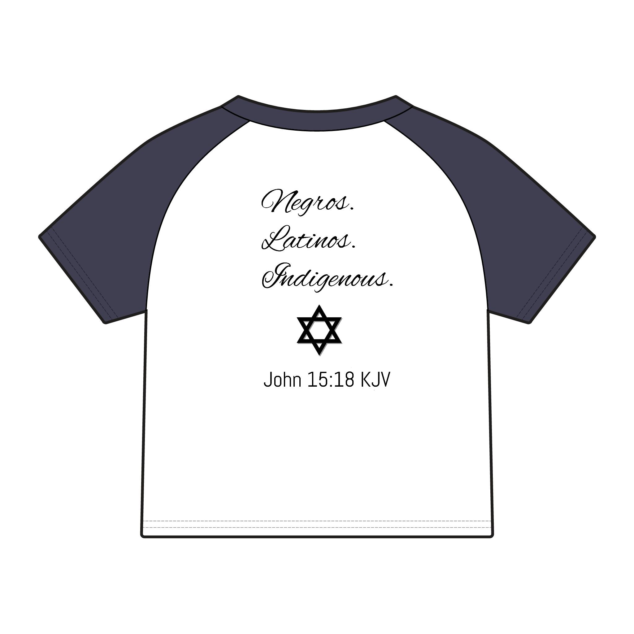 Chosen Raglan Baby Tee — "Chosen" Matthew 15:24 KJV Christian Baby Shirt