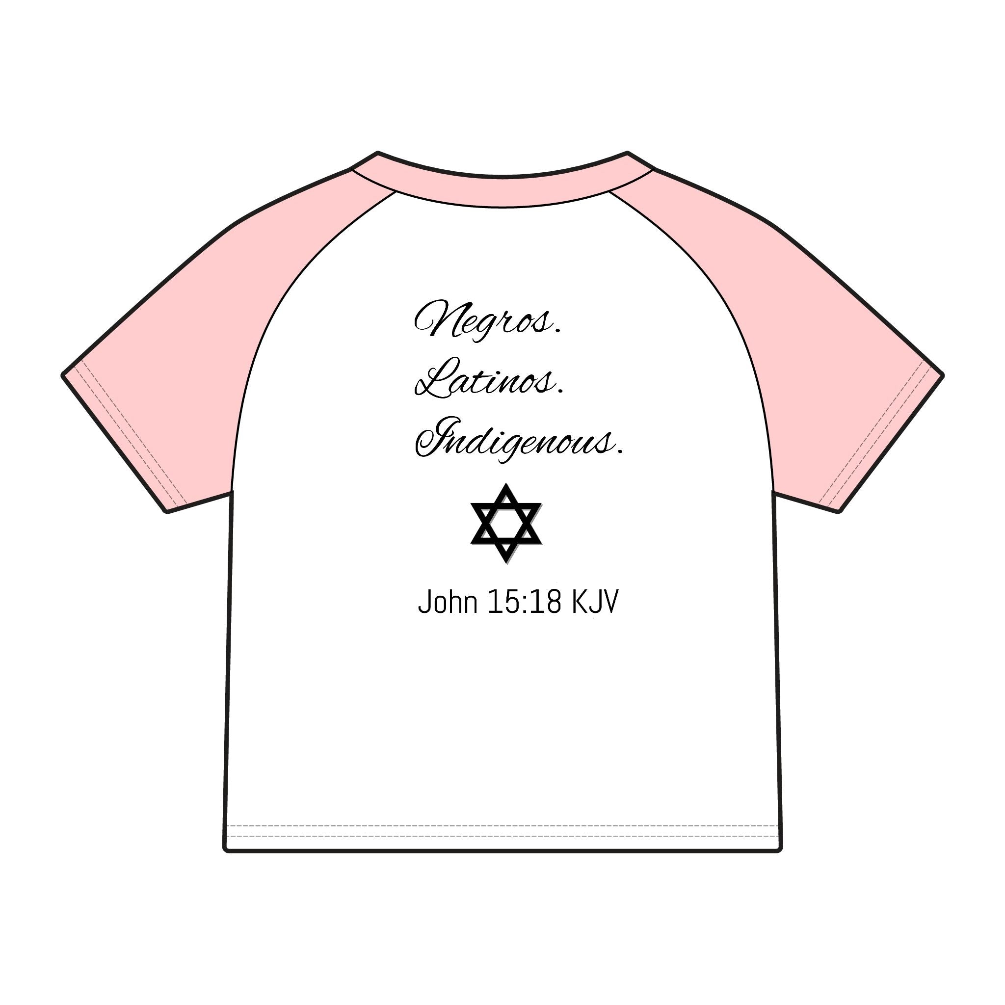 Chosen Raglan Baby Tee — "Chosen" Matthew 15:24 KJV Christian Baby Shirt