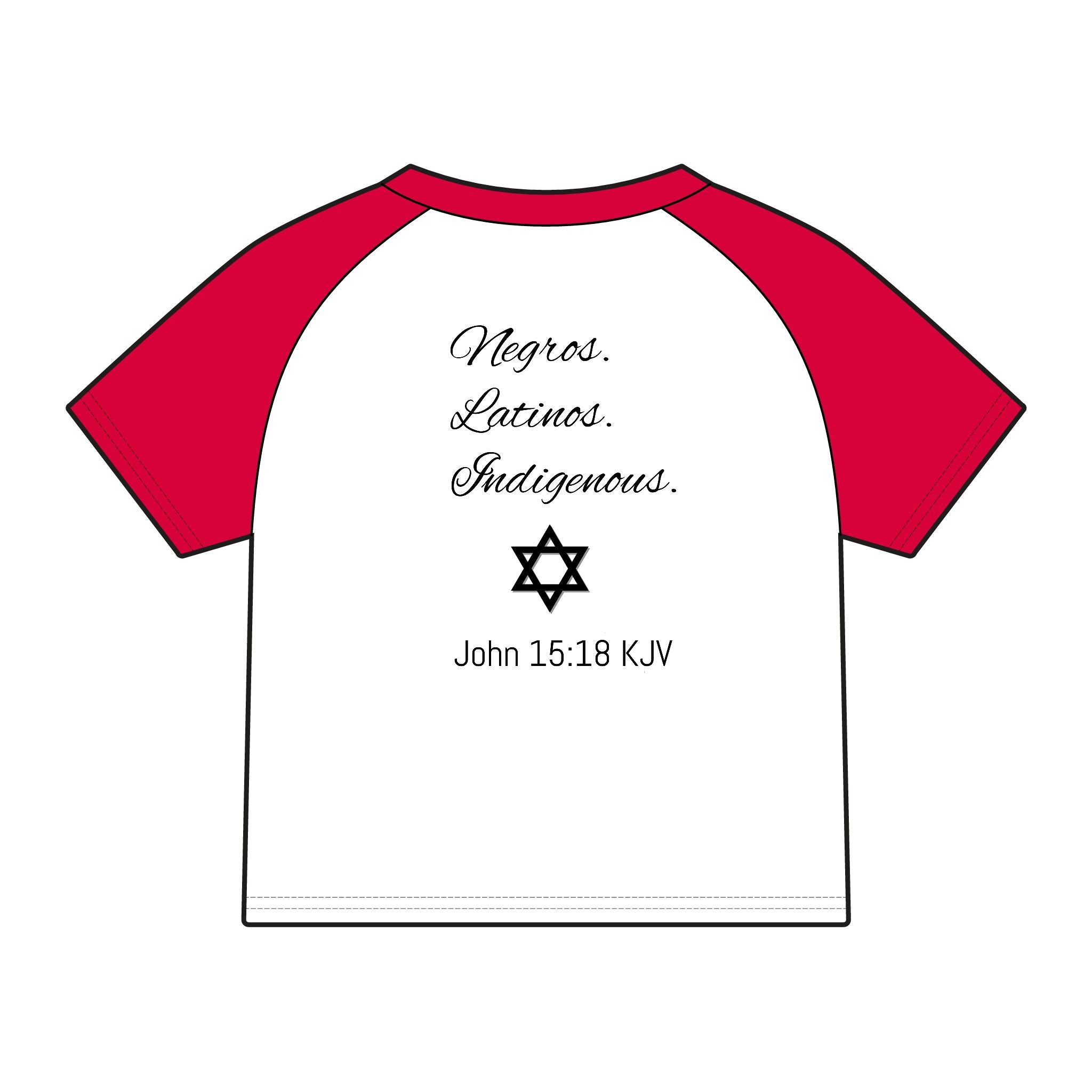 Chosen Raglan Baby Tee — "Chosen" Matthew 15:24 KJV Christian Baby Shirt
