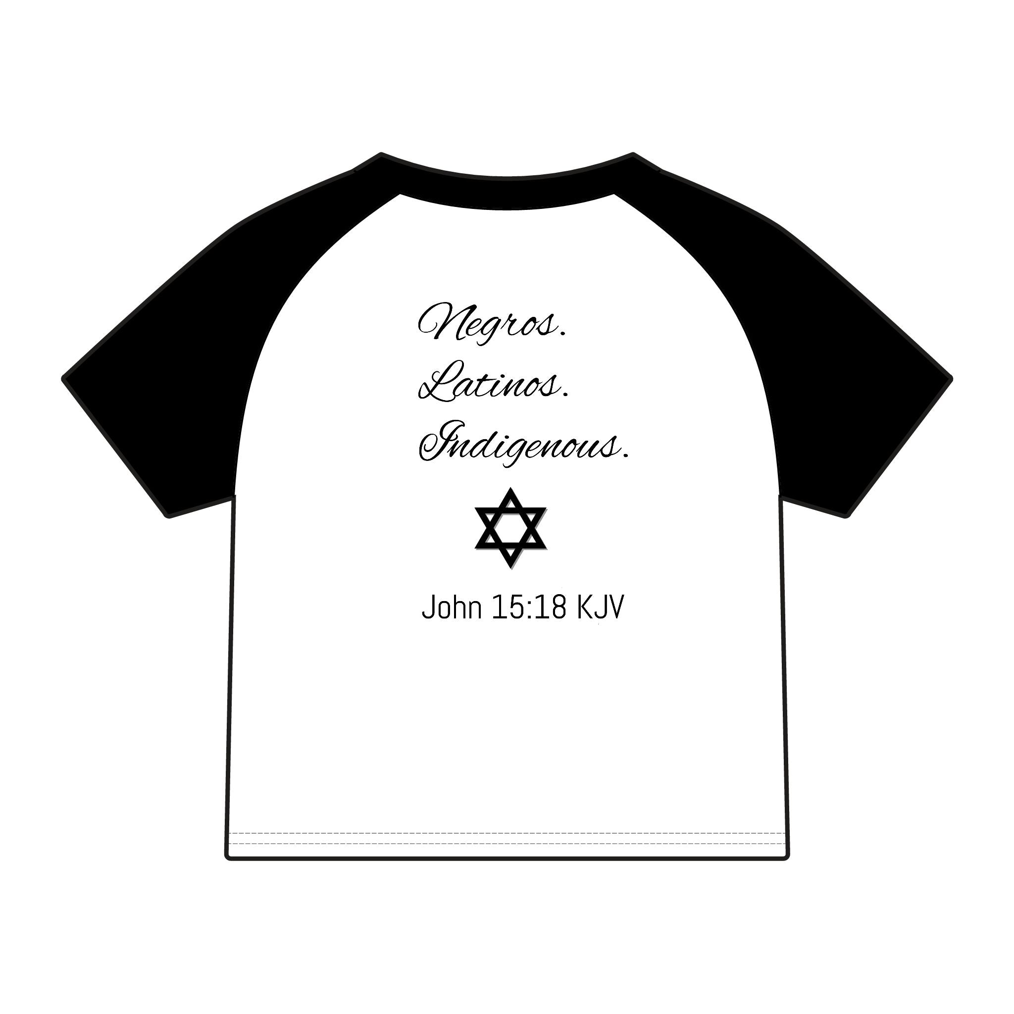 Chosen Raglan Baby Tee — "Chosen" Matthew 15:24 KJV Christian Baby Shirt