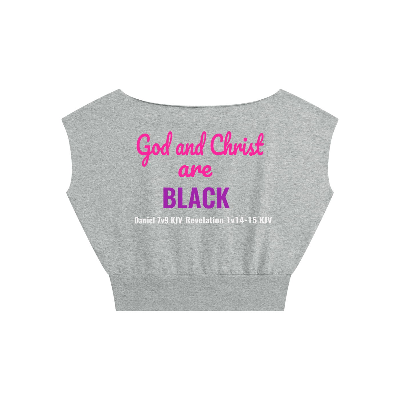 Women’s Boatneck Raw Edge Crop T-Shirt