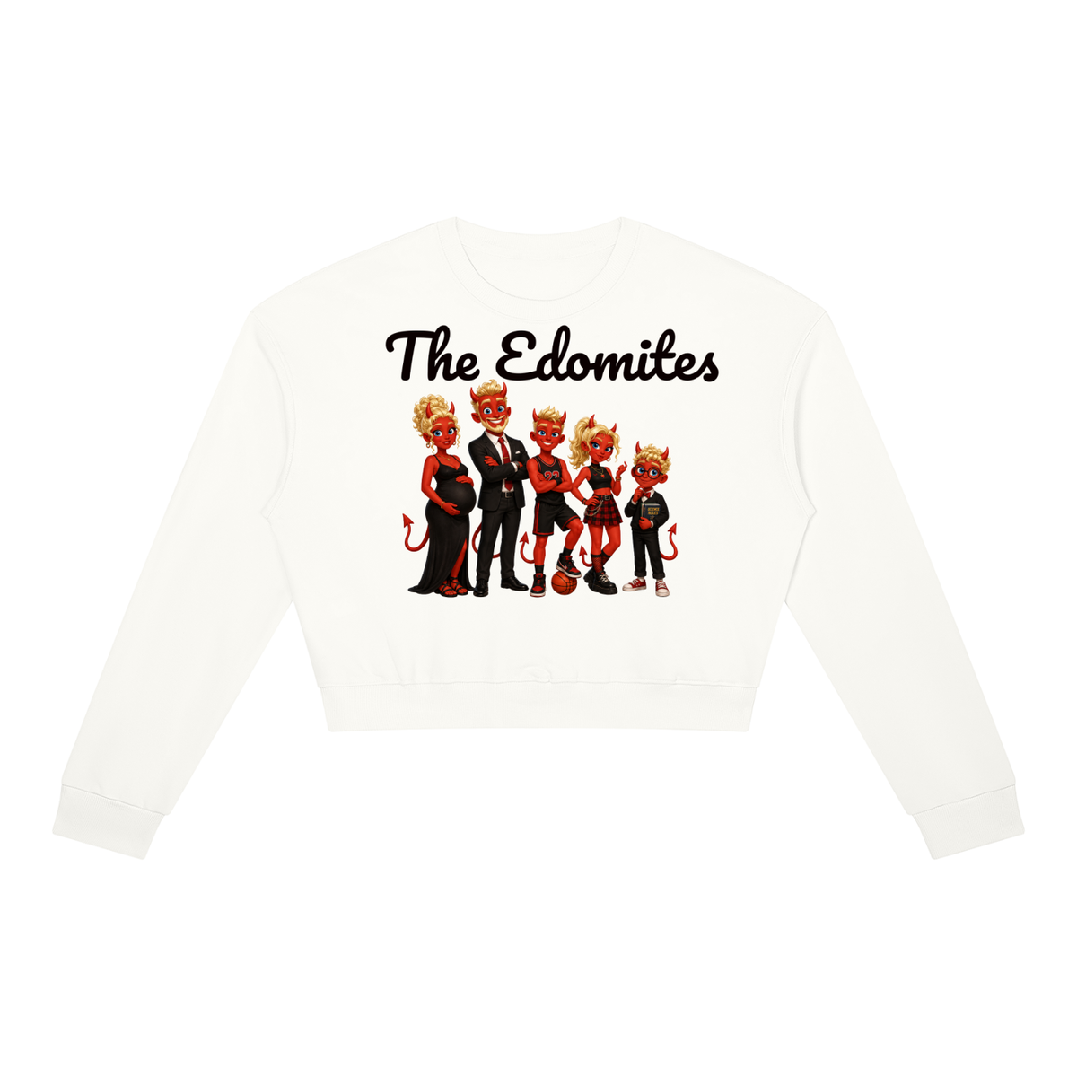 Devils Identified White Crewneck